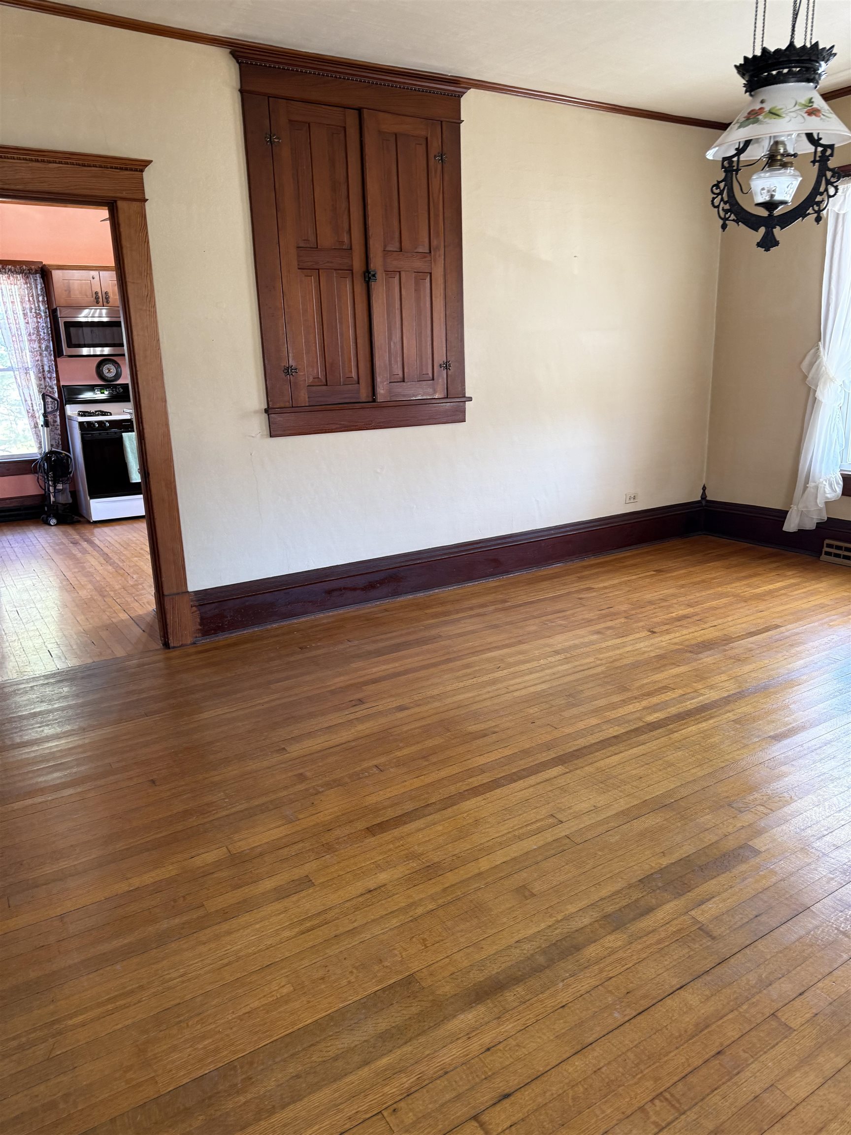 5940 East German Valley Road German Valley, IL 61039 - Photo 9 of 29 an empty room with wooden floor and windows