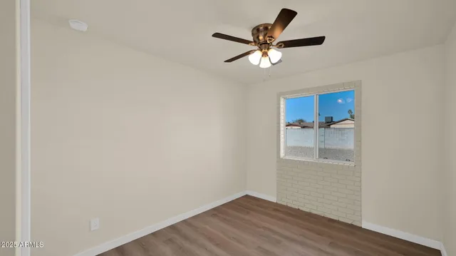 a view of a hallway with a workspace