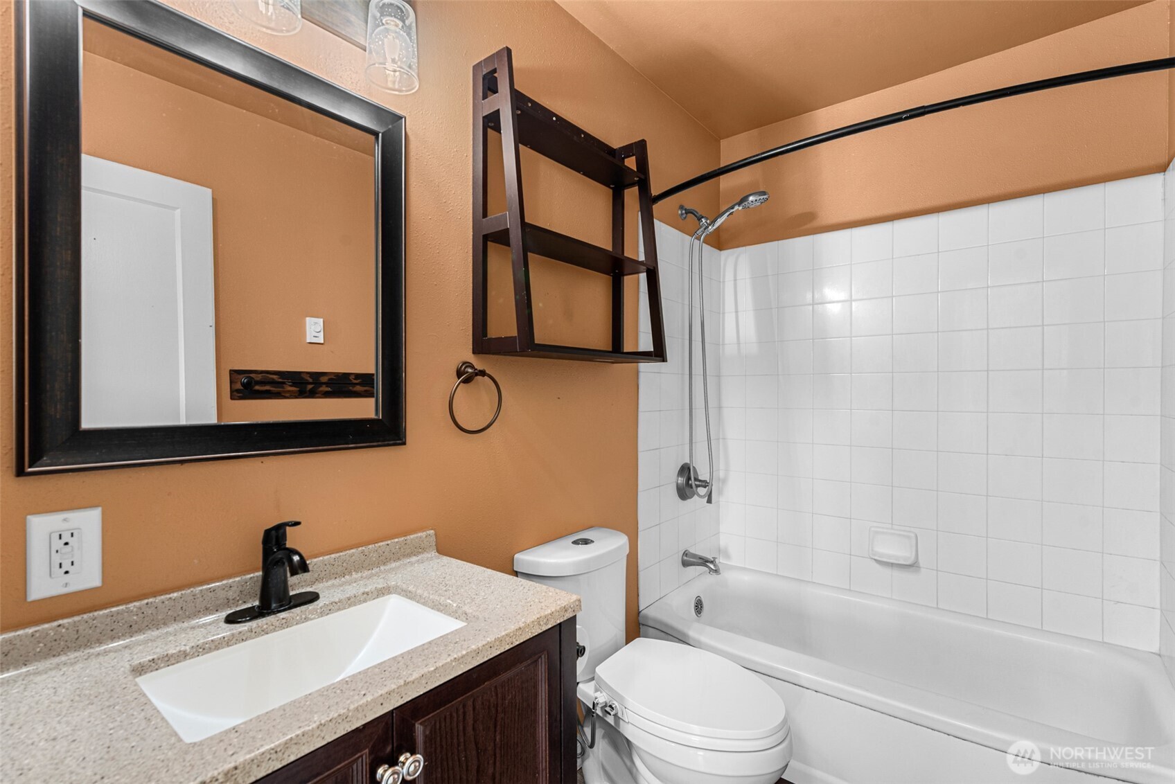 523 K Street Southwest Quincy, WA 98848 - Photo 18 of 35 a bathroom with a sink a toilet and shower