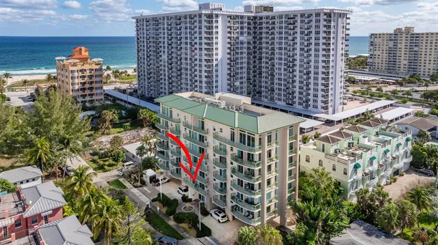 a view of a city and tall buildings