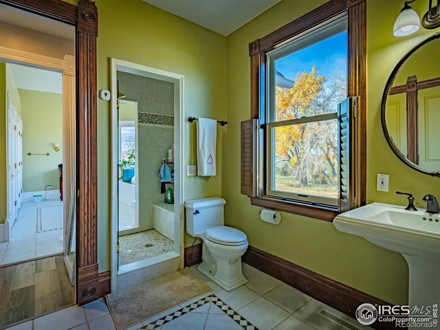 a view of a bathtub in a bathroom