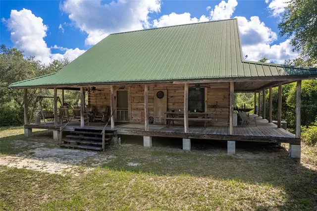 a view of outdoor space and deck