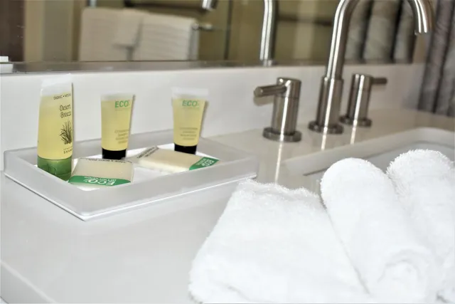 a close view of dining table