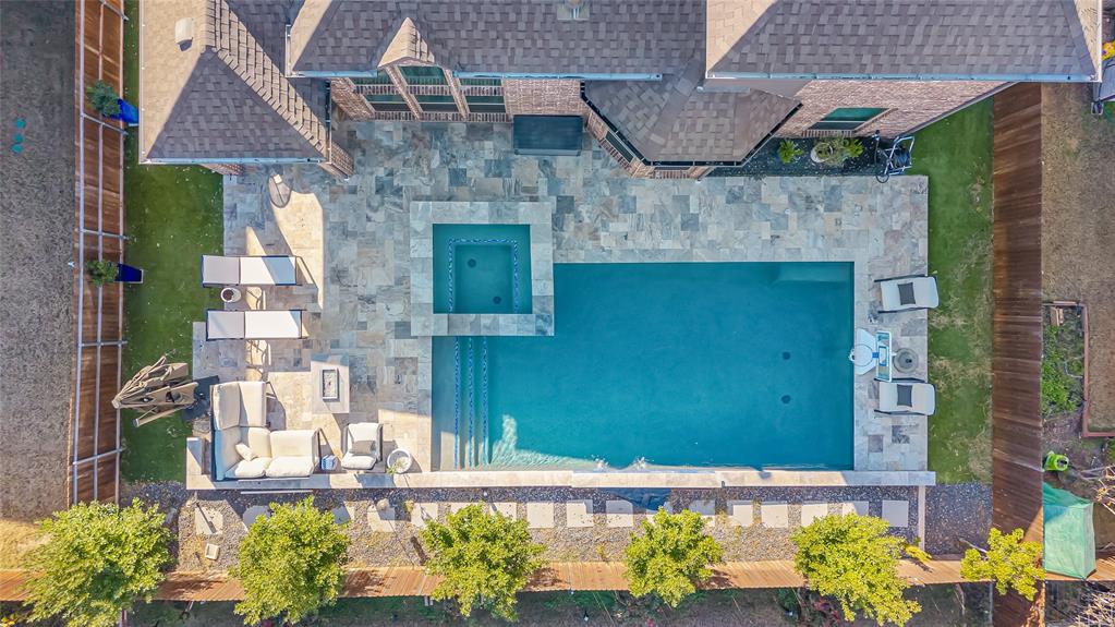 12412 Cottage Lane Frisco, TX 75035 - Photo 5 of 40 Aerial View of Pool