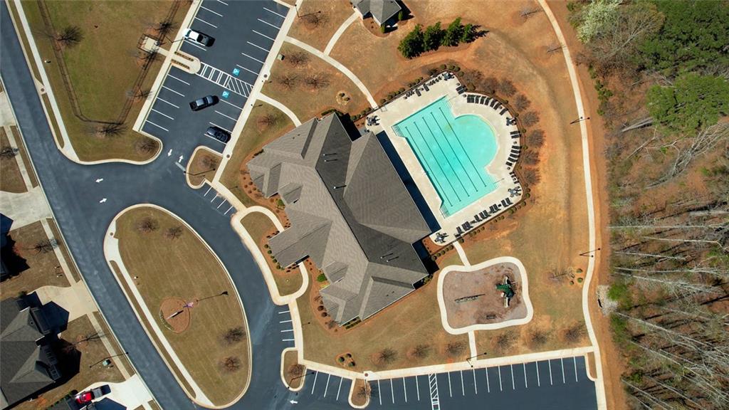 612 Haven Way Monroe, GA 30655 - Photo 44 of 44 an aerial view of a backyard with table and chairs