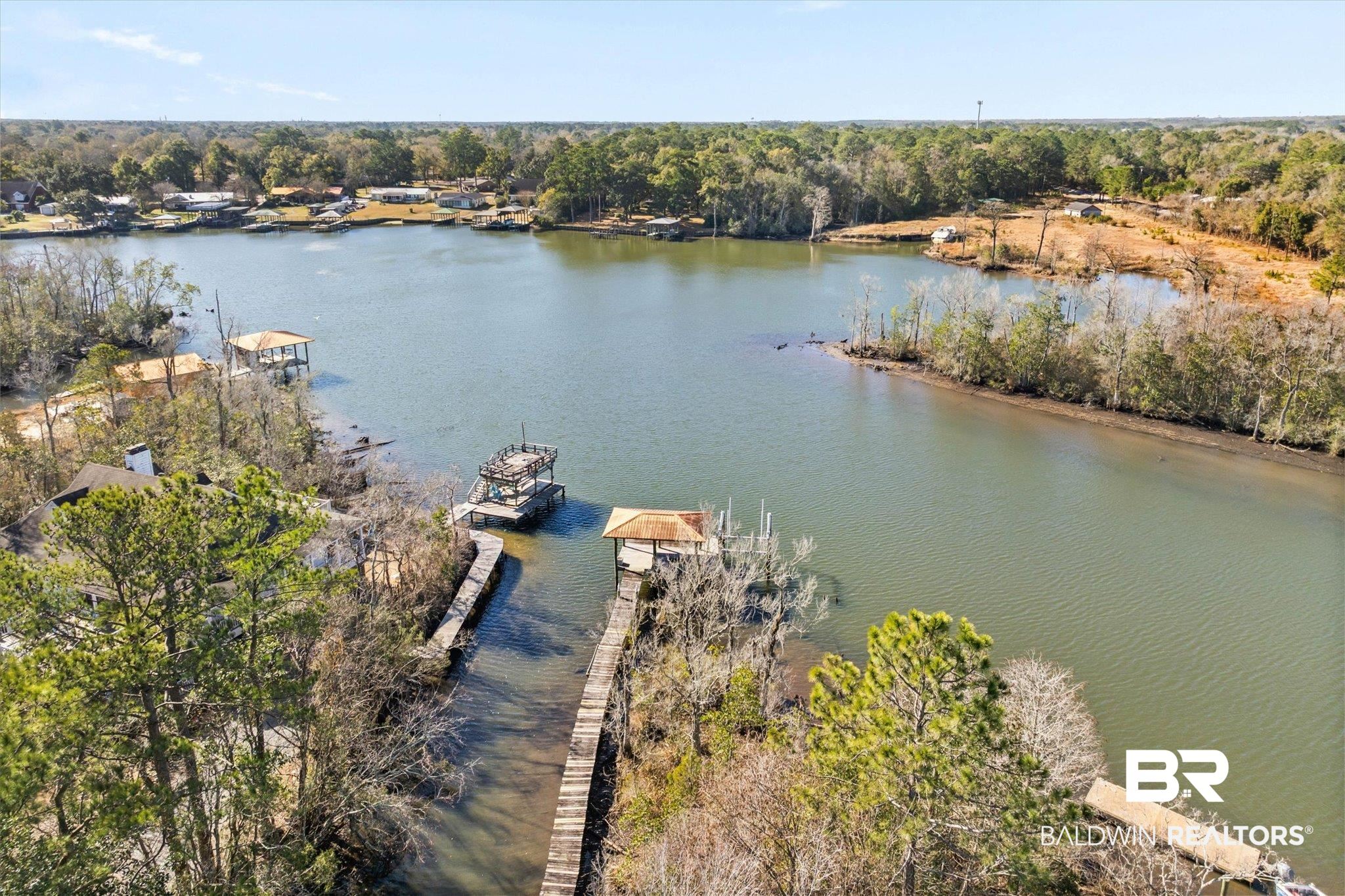 3847 Riviere Du Chien Road Mobile, AL 36693 - Photo 2 of 51 Water view with a dock