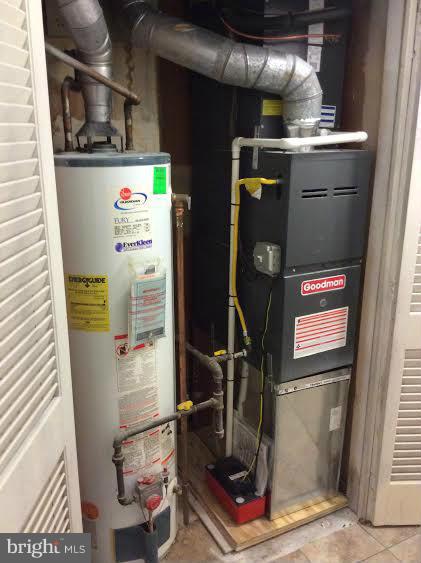 7527 Greenleaf Road Landover, MD 20785 - Photo 13 of 15 a room with water heater and utility racks