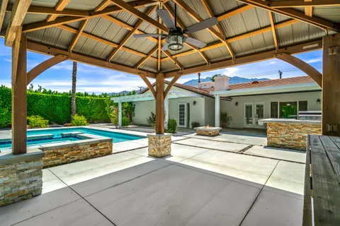 a house view with a sitting space
