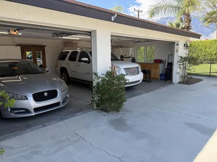 a car parked in garage