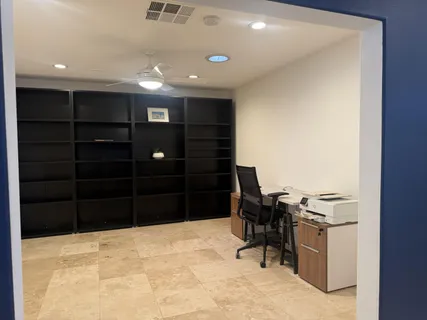 a room with furniture