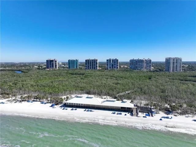 a view of a lake with a city