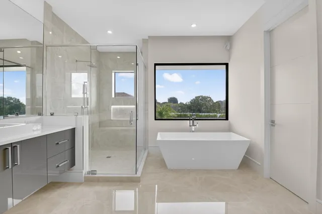 an aerial view of multiple houses