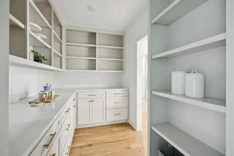 a view of kitchen and utility room