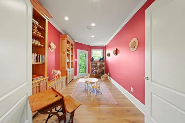 a very nice looking room with a large window