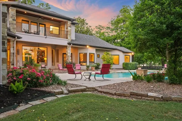 a view of a house with patio