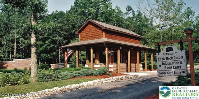 a view of a backyard with trees