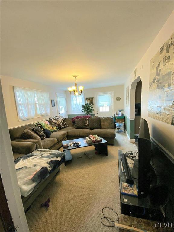 535 Forrest Avenue Bethlehem, PA 18017 - Photo 7 of 16 a living room with furniture and a fireplace