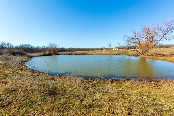 a view of lake from a yard