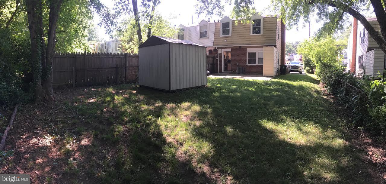 7618 Burnside Road Landover, MD 20785 - Photo 2 of 17 Rear yard w/ shed and patio