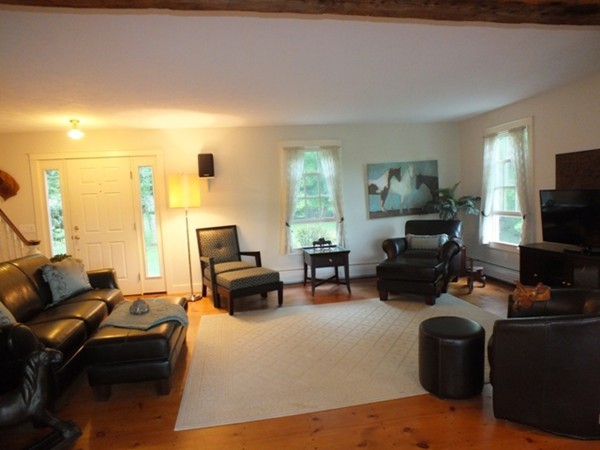64 Wood Hill Road Monson, MA 01057 - Photo 2 of 30 a living room with furniture and a flat screen tv