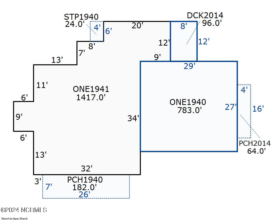 263 Core Creek Road Beaufort, NC 28516 - Photo 53 of 55 FOOTPRINT