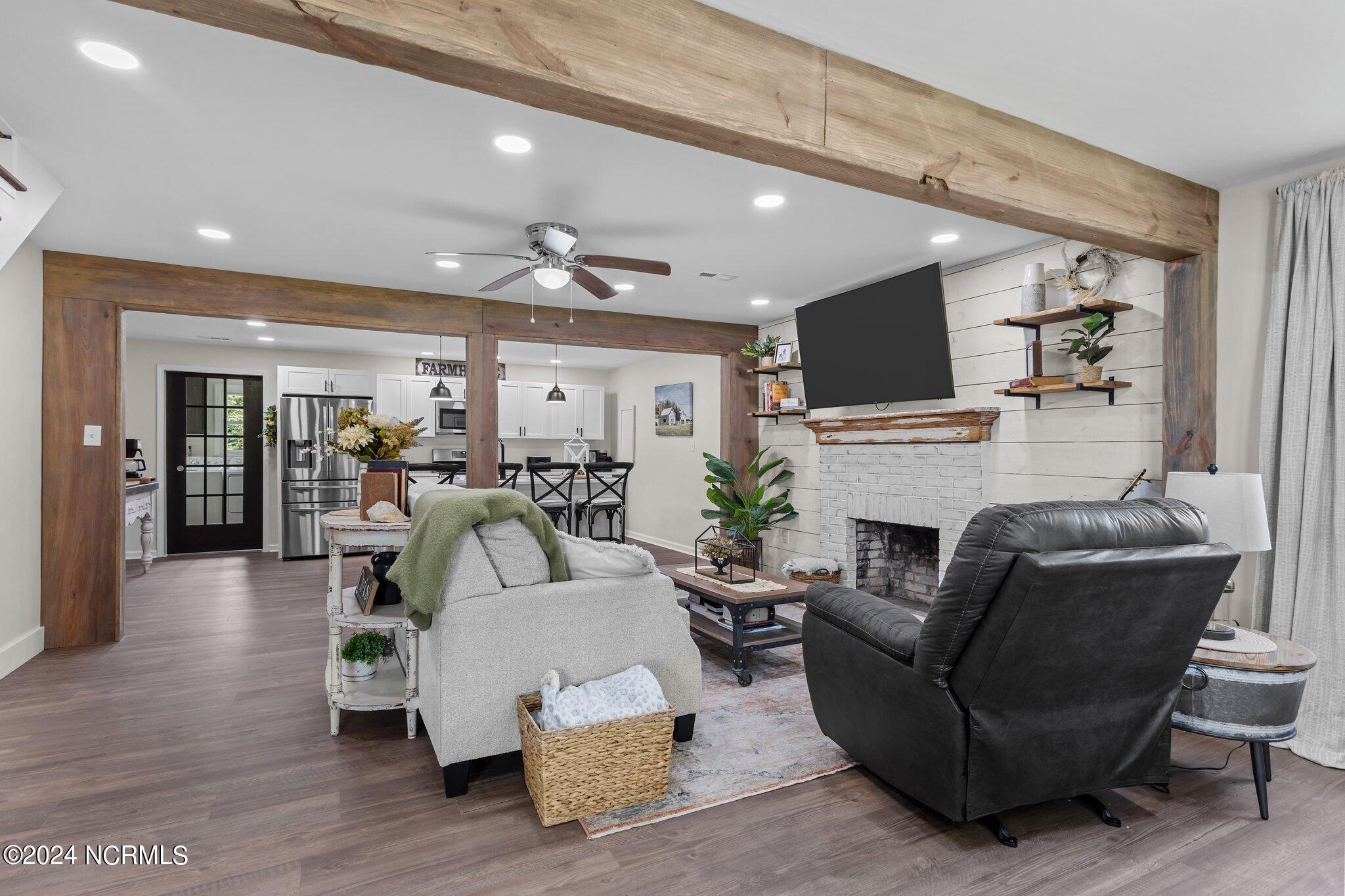 263 Core Creek Road Beaufort, NC 28516 - Photo 6 of 55 farmhouse open concept living makes gathering fun!