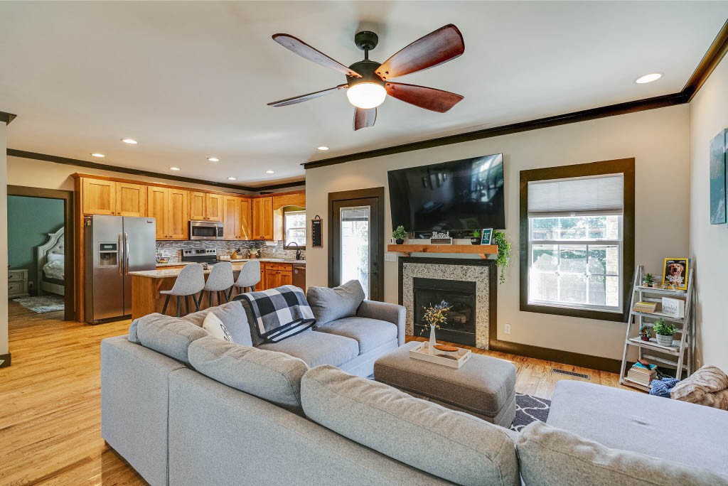 124 Riley Creek Road Tullahoma, TN 37388 - Photo 6 of 30 a living room with furniture fireplace and a large window