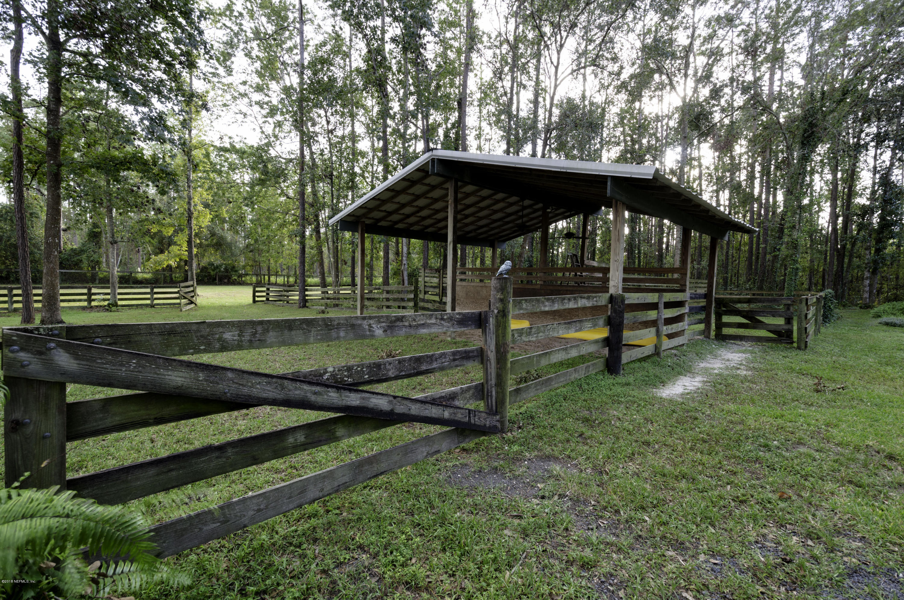 1341 Roberts Road St. Johns, FL 32259 - Photo 31 of 36 a view of a wooden deck with a yard