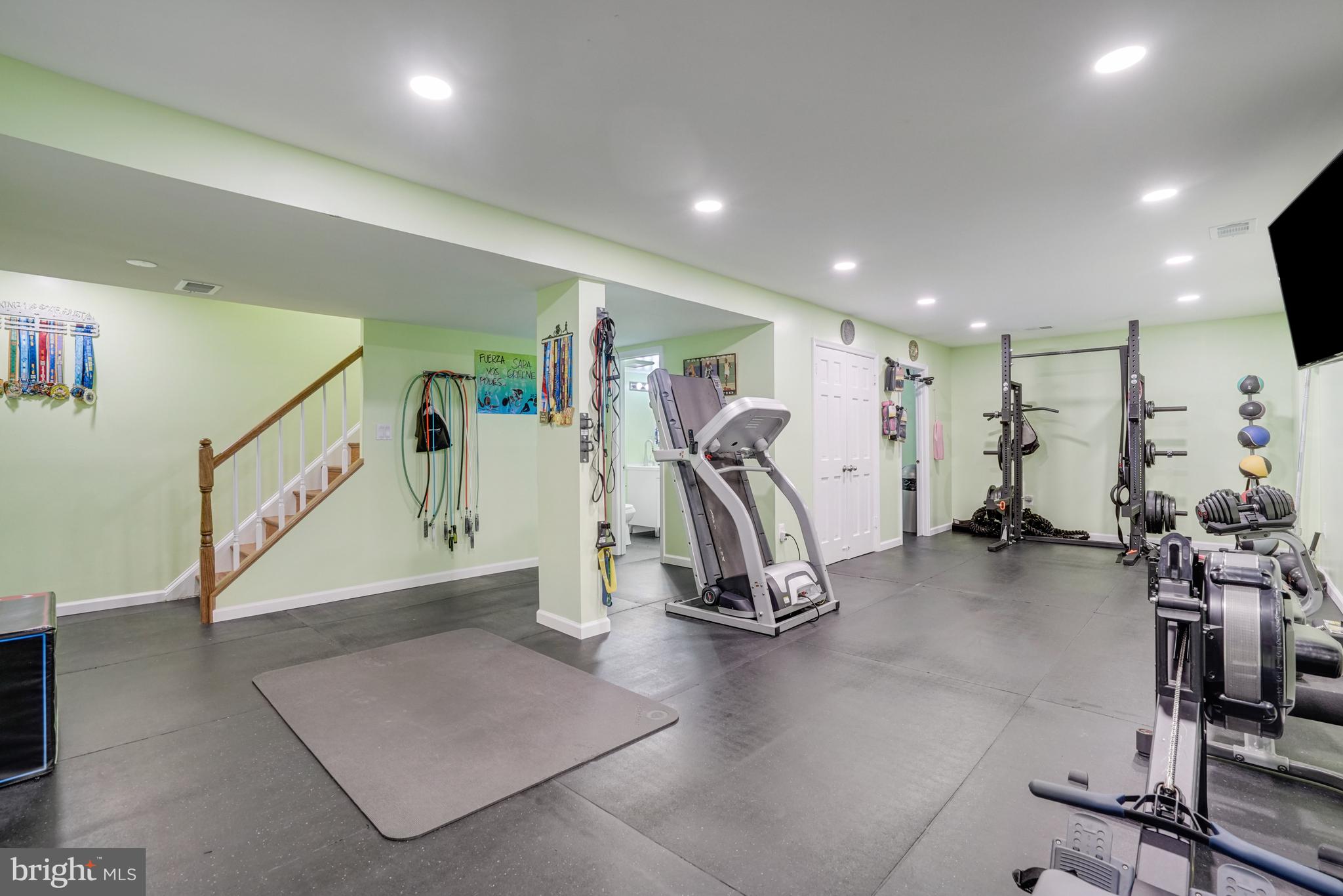 5259 Leestone Court Springfield, VA 22151 - Photo 22 of 29 a view of a room with gym equipment