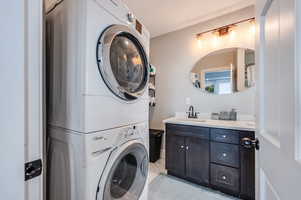 17 Silva Court, Unit 3 Gloucester, MA 01930 - Photo 20 of 22 a view of a sink a washer and dryer in a room