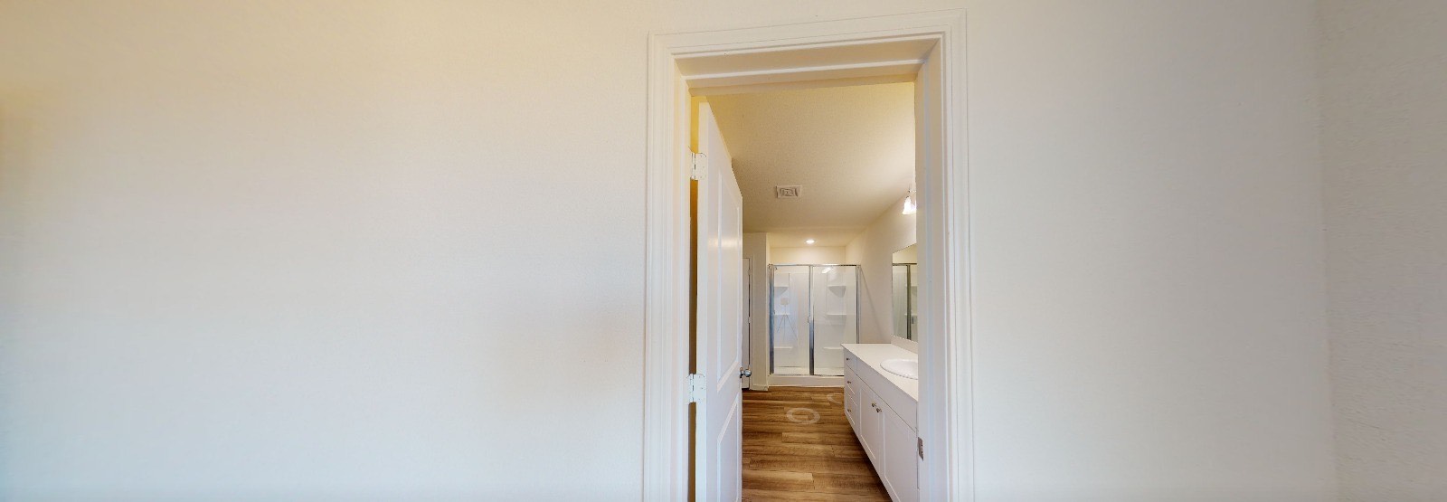 384 Enforcer Loop Jarrell, TX 76537 - Photo 3 of 15 Hallway with light wood-type flooring