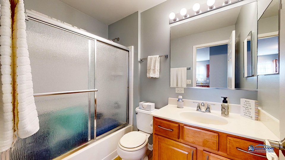 746 Legend Lane McHenry, IL 60050 - Photo 18 of 51 a bathroom with a granite countertop sink toilet and shower