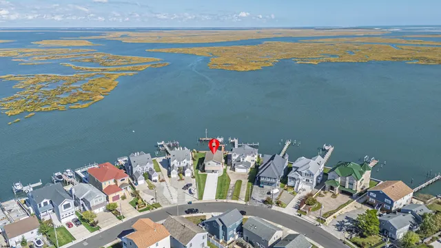 an aerial view of a house having outdoor space
