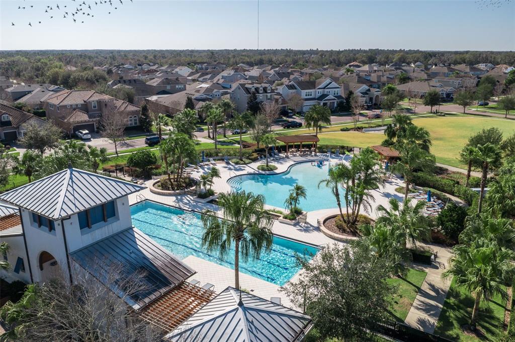 5807 Circa Fishhawk Boulevard Lithia, FL 33547 - Photo 30 of 40 an aerial view of a house with a garden