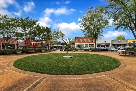 a view of outdoor space with garden