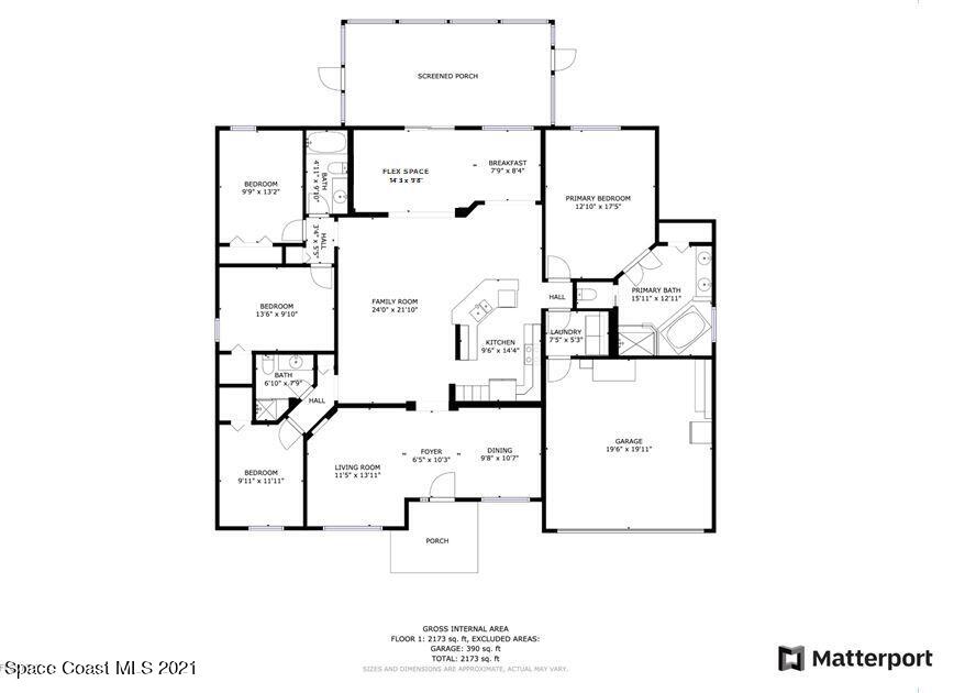 367 Abello Road Southeast Palm Bay, FL 32909 - Photo 28 of 28 Floorplan