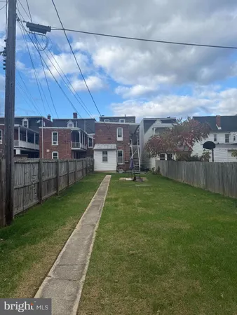 a view of a backyard with a garden