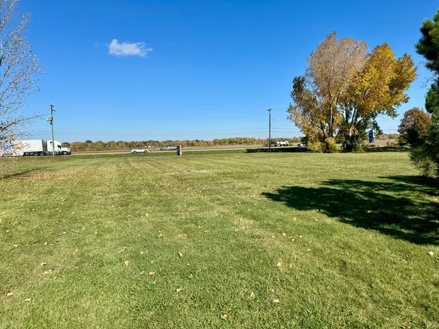 a view of a ocean with a yard