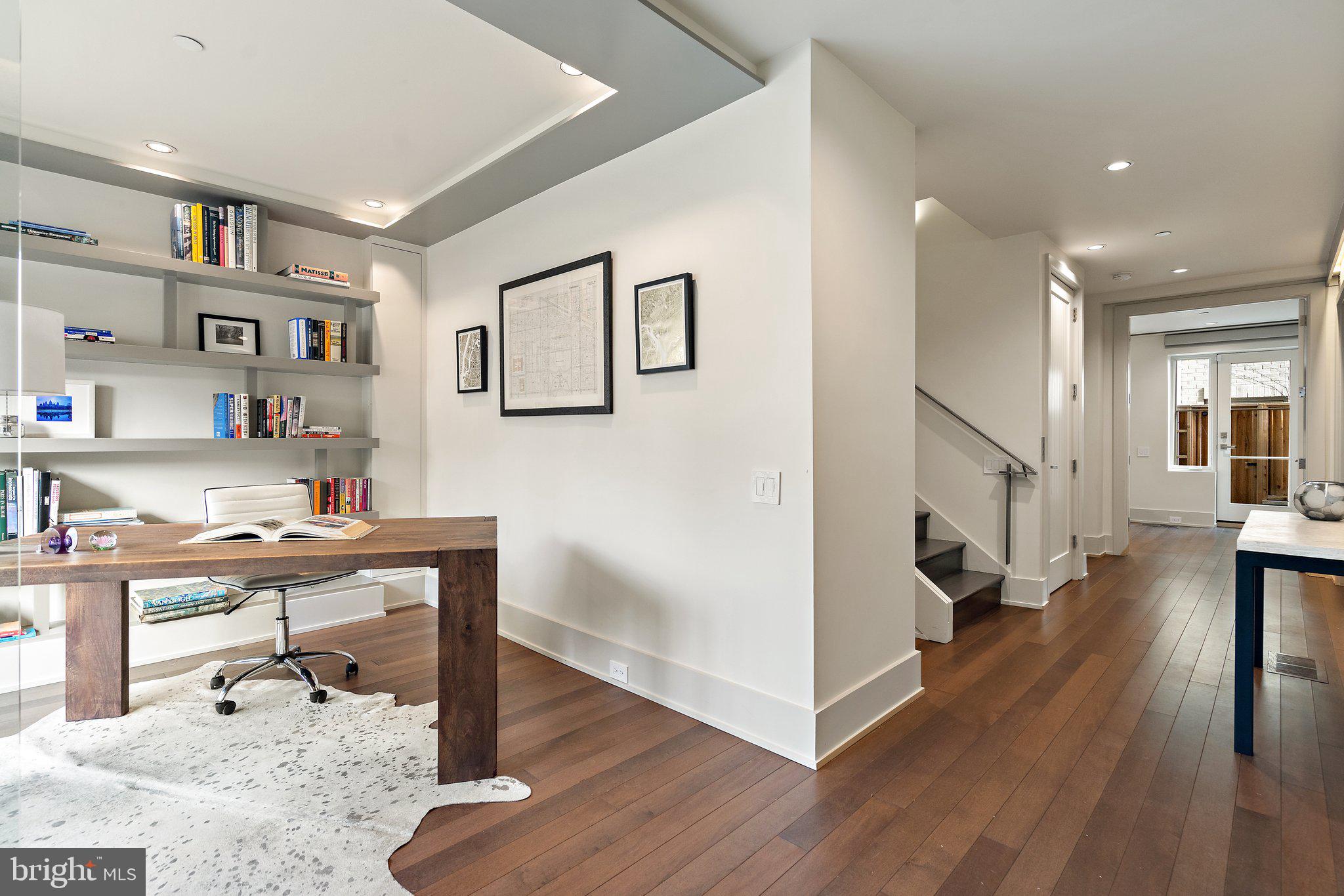 1633 33rd Street Northwest Washington, DC 20007 - Photo 3 of 50 Entry hall and home office