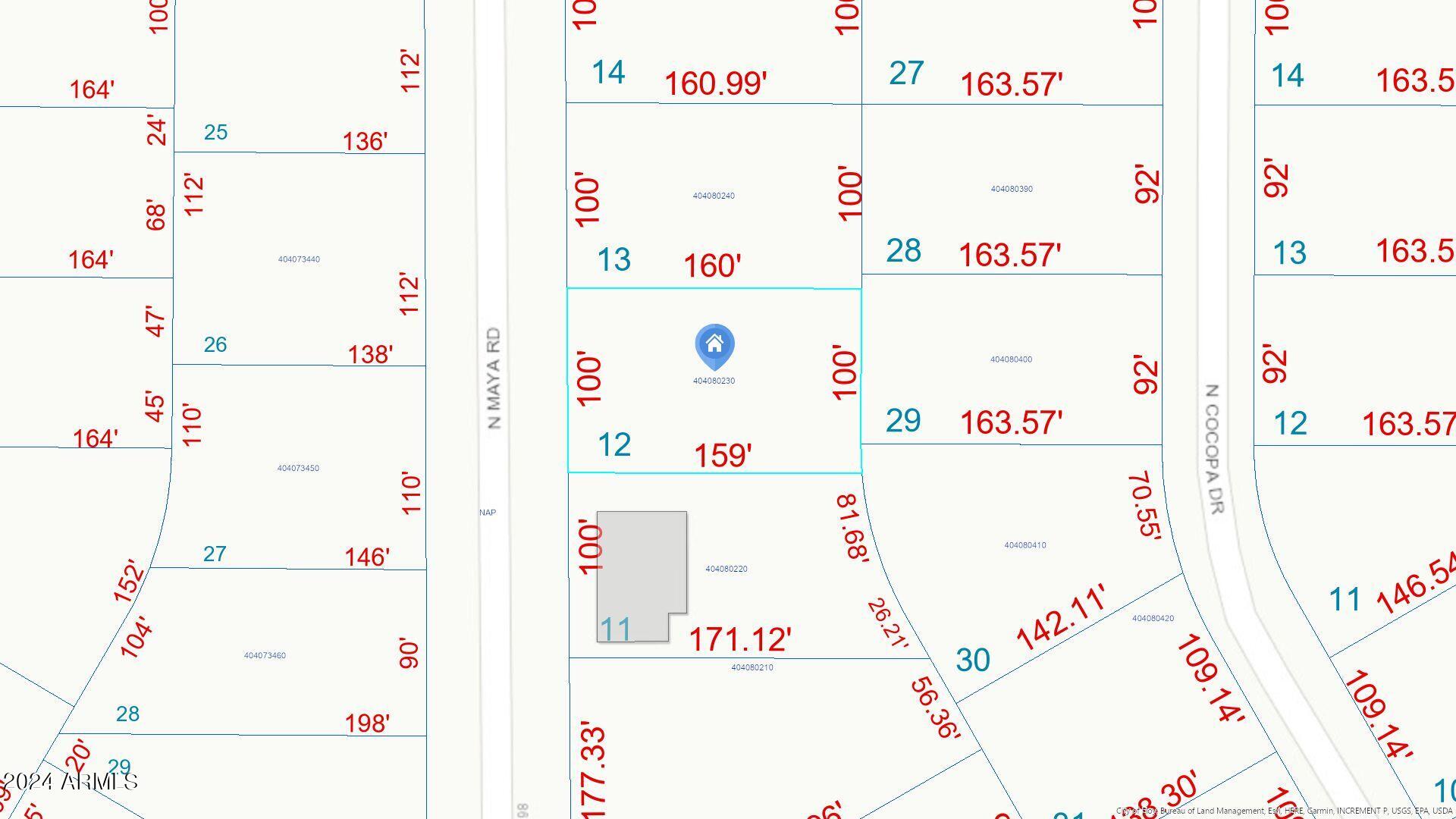 3705 North Maya Road, Unit 12 Eloy, AZ 85131 - Photo 3 of 3 Assessor Parcel Map