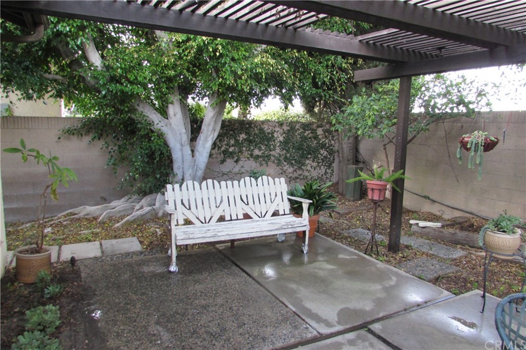 4413 Via Majorca Cypress, CA 90630 - Photo 44 of 46 a view of a wooden deck with a bench