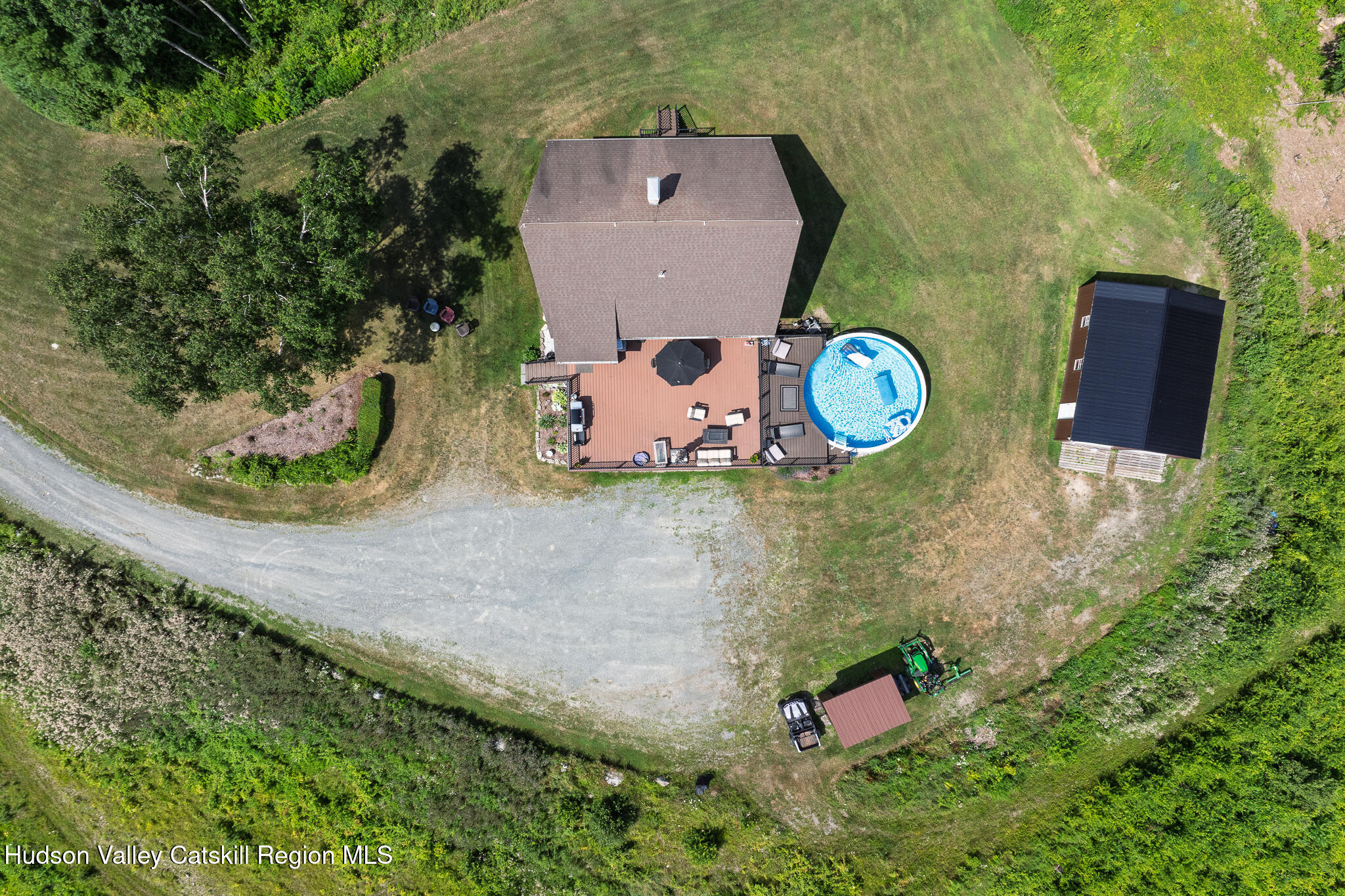 10 7 Bridges Road Old Chatham, NY 12136 - Photo 7 of 42 an aerial view of a house with outdoor space
