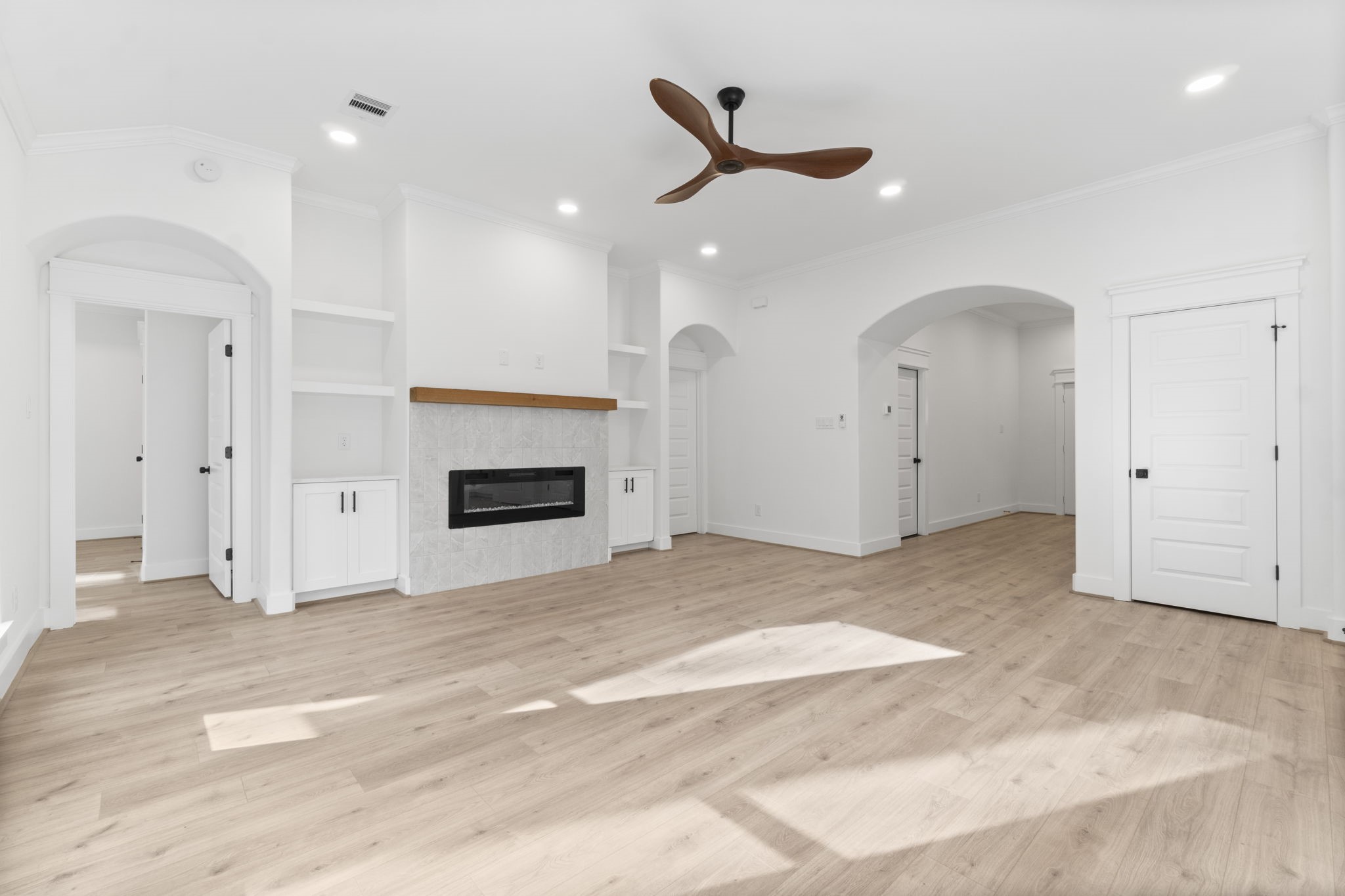 241 Clear Springs Trinity, TX 75862 - Photo 13 of 46 a view of an empty room with a fireplace