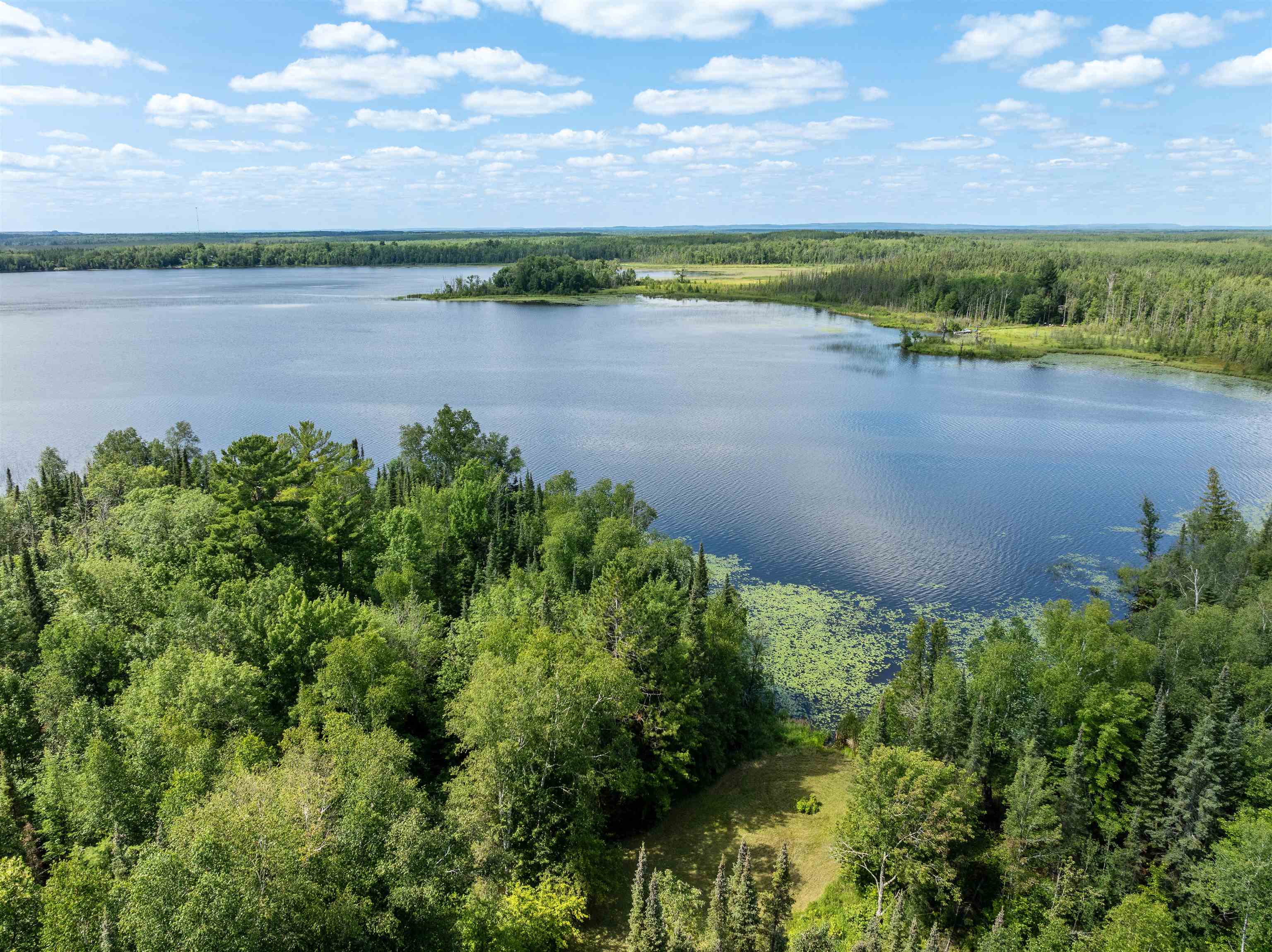 Bird's eye view of a large body of water