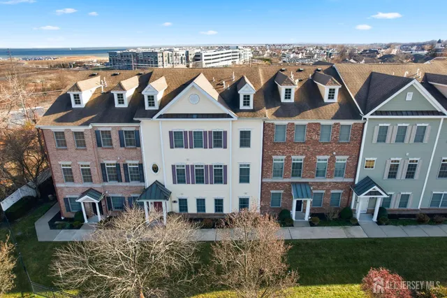 a view of a big yard in front of a building