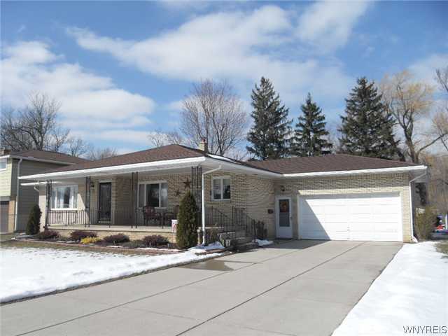 154 Seton Road Cheektowaga, NY 14225 - Photo 1 of 1 Exterior Front Brick ranch with nice size front po