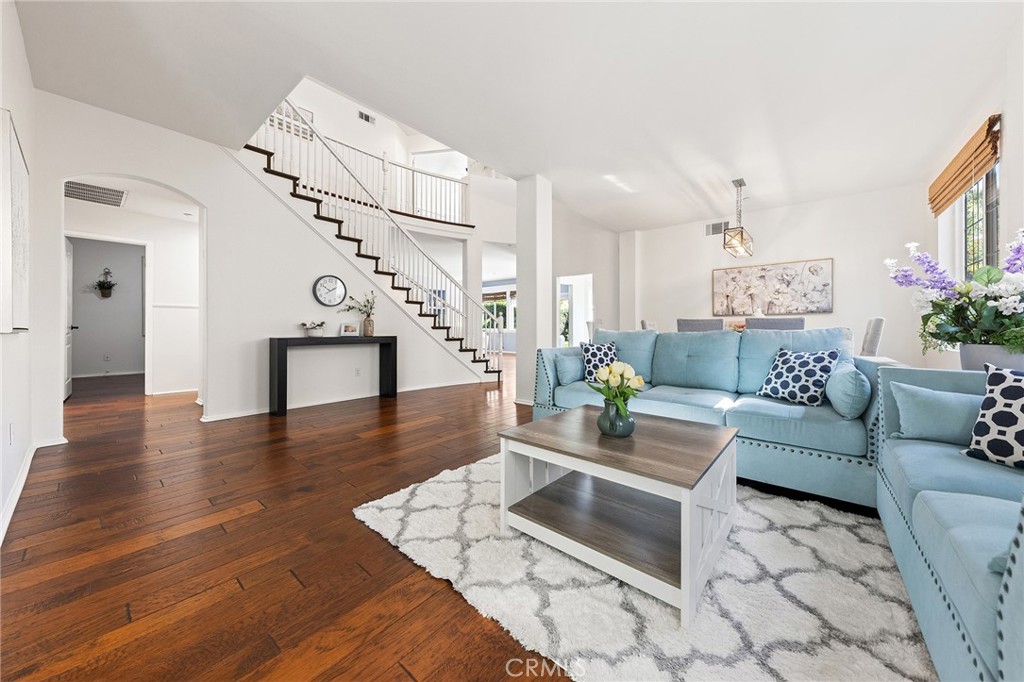 6133 Natalie Road Chino Hills, CA 91709 - Photo 12 of 62 a living room with furniture and a wooden floor