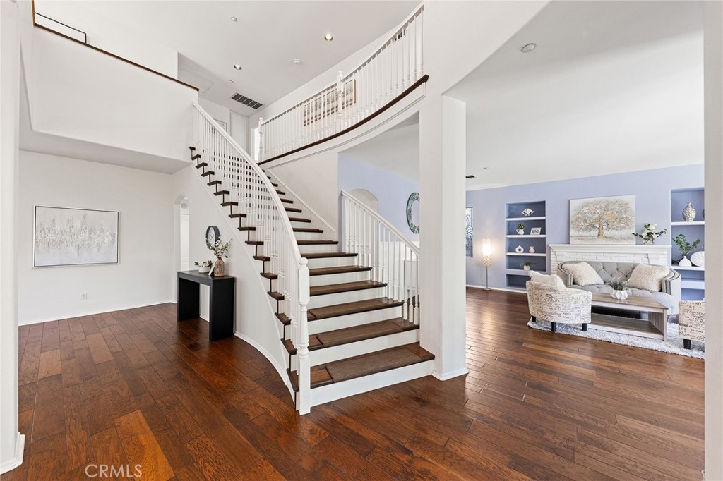 6133 Natalie Road Chino Hills, CA 91709 - Photo 16 of 62 a view of entryway and hall with wooden floor