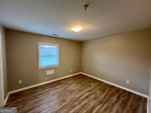 wooden floor in a room