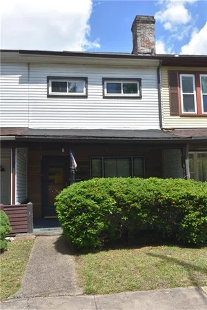 a front view of a house
